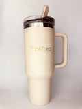 Wrinkle Quencher - 40 oz Leak-Proof Stainless Steel Tumbler - Dust Pink