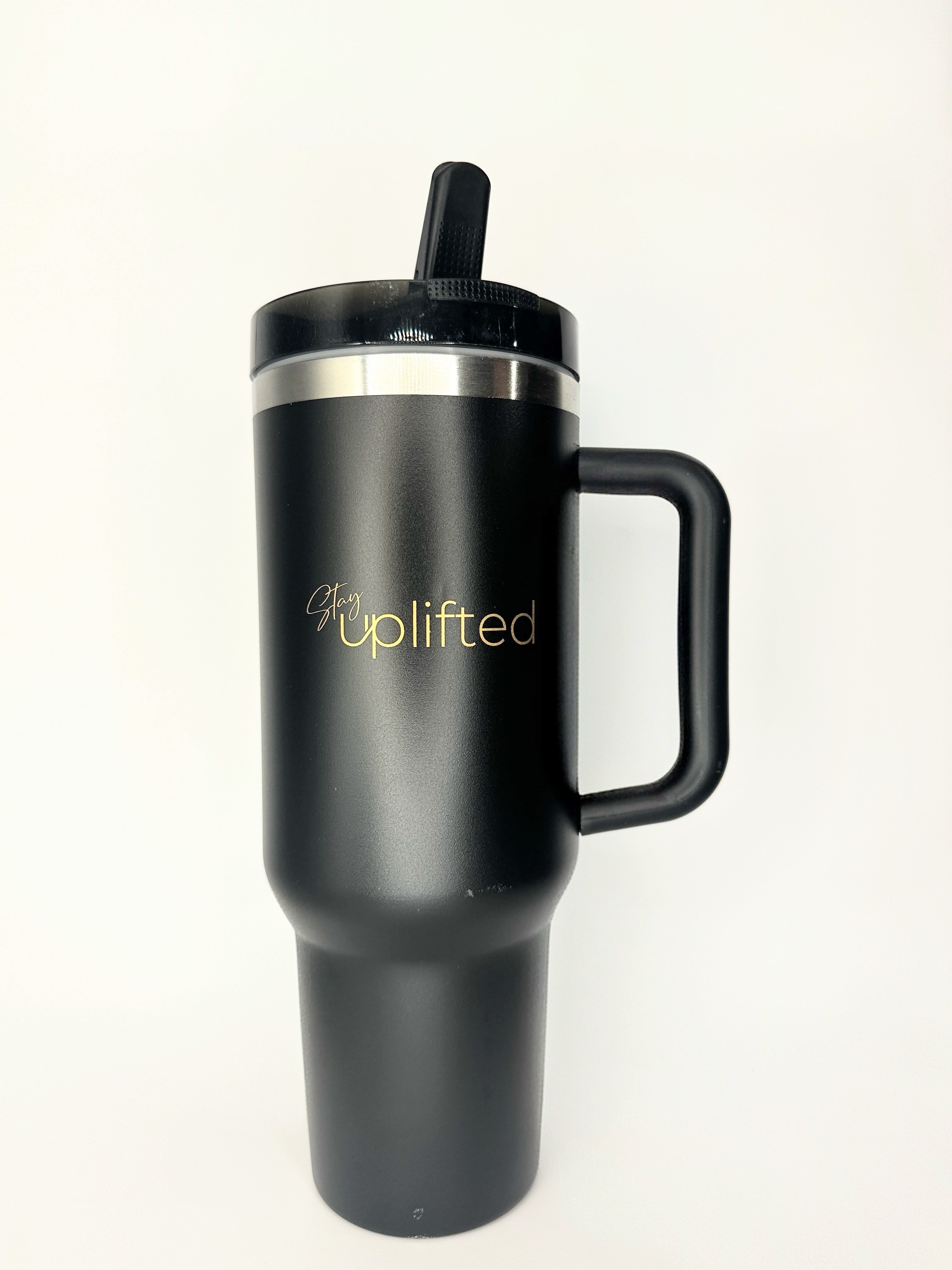 Wrinkle Quencher - 40 oz Leak-Proof Stainless Steel Tumbler - Black